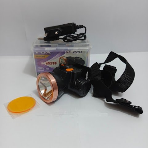 Senter Kepala Cas FOX GE220 Head Lamp