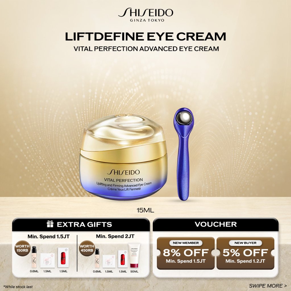 (NEW) Shiseido Vital Perfection Uplifting and Firming Advance Eye Cream 15ml