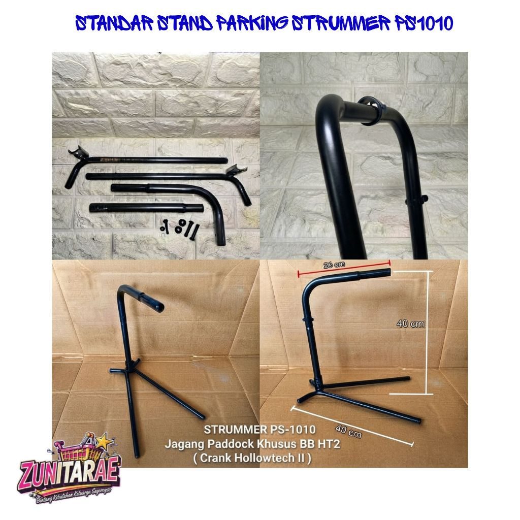 Standar Stand Parking STRUMMER PS1010 Khusus Crank HT2 Jagang Display Paddock Chainwheel Hollowtech 
