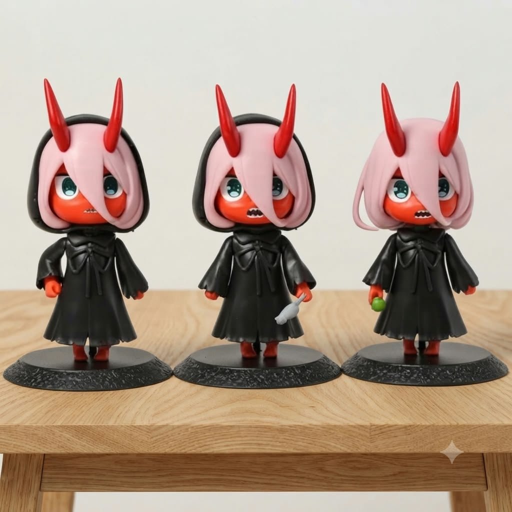Action Figure Darling in The FRANXXX Zero Two Set isi 3
