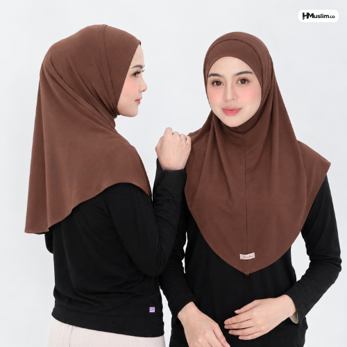 Hijab Bergo Instan Non Ped | Jilbab Instan Sport Non Ped Helma Jilbab