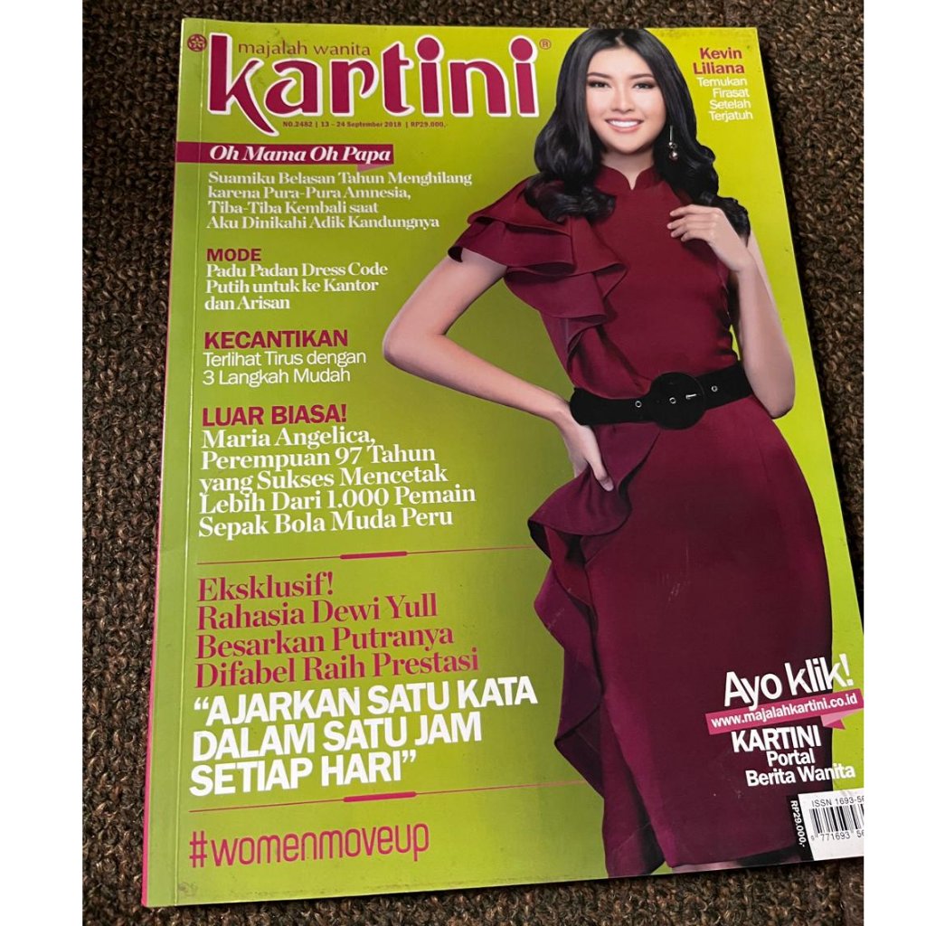 Majalah Kartini Kevin Liliana September 2018