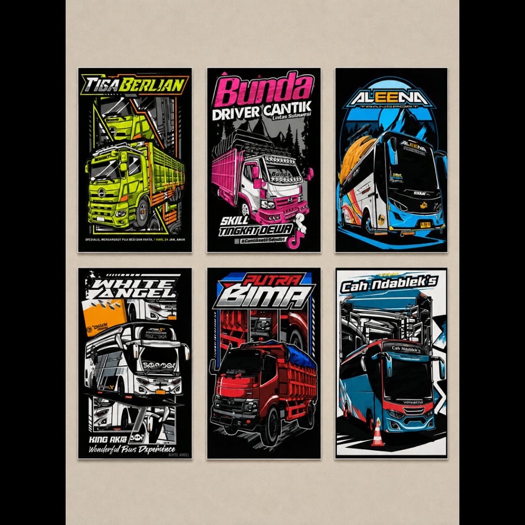 Stiker bus mania