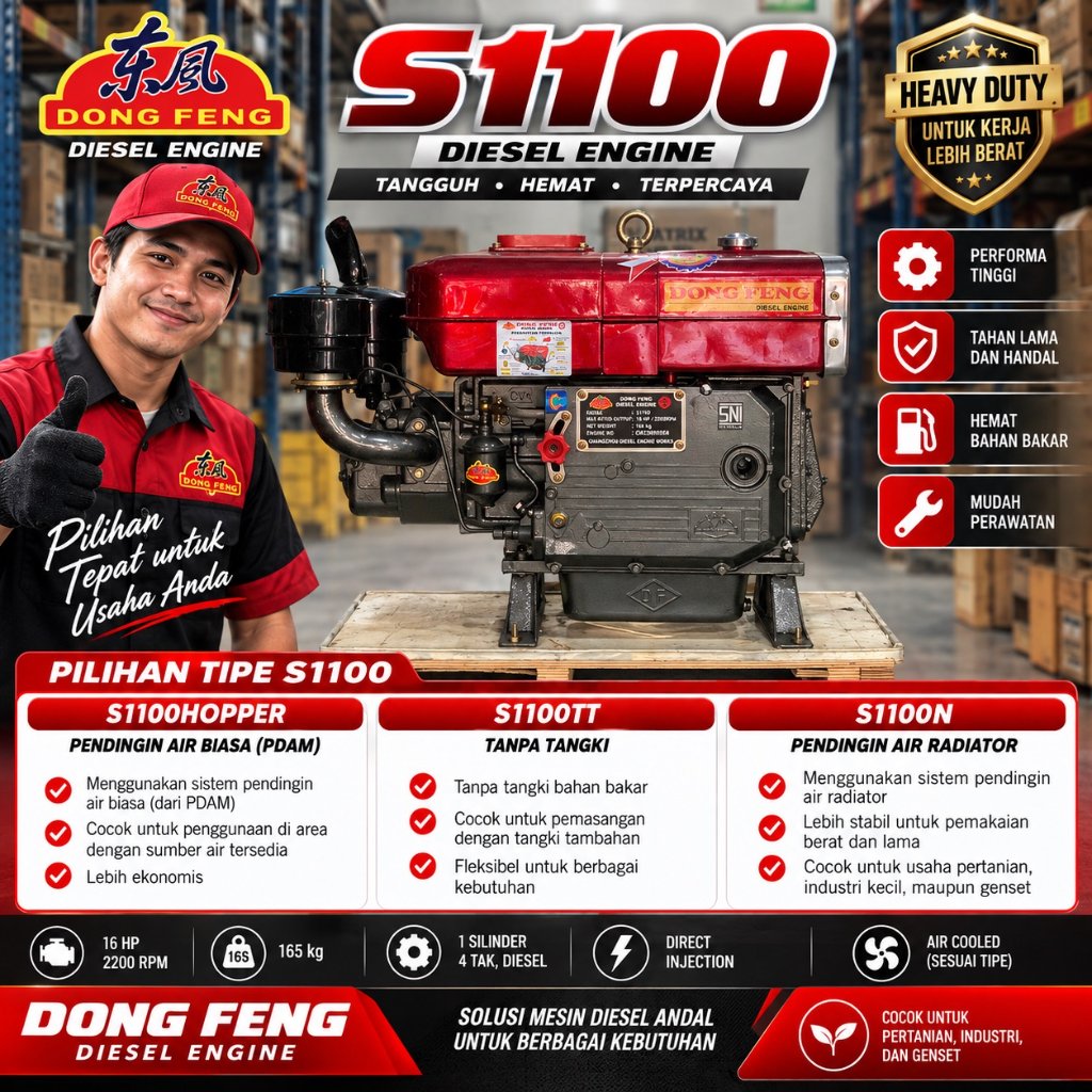 Diesel Penggerak Dongfeng S1100 - 16PK