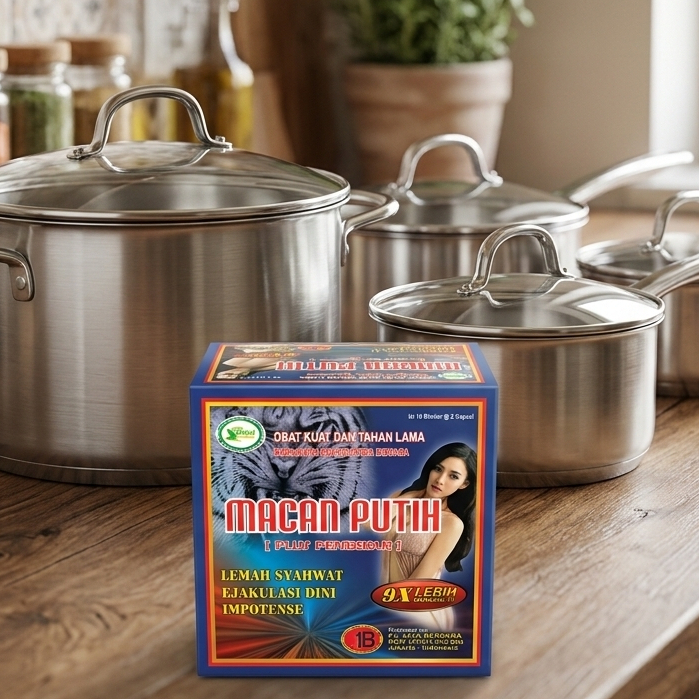 Panci Stock Pot 5555/555 Stainless Steel 4 Set macan putih