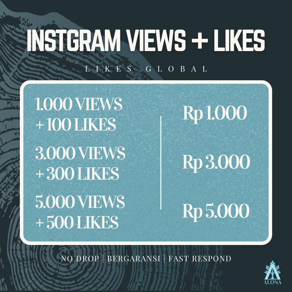 Paket Boosting Reels Instagram - Views, likes - Paket Video Reels IG