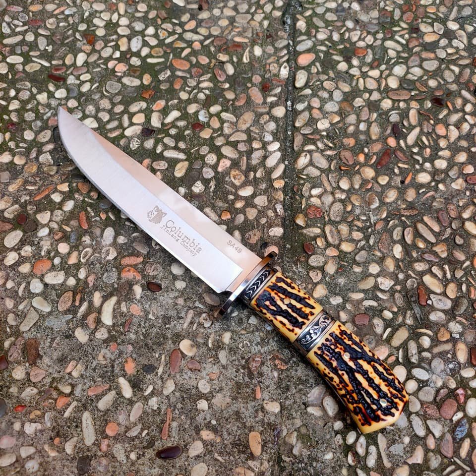 Pisau Survival Columbia SA49 Outdoor Camping Bushcraft Import