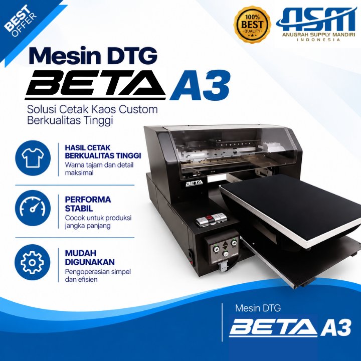 MESIN PRINTER DTG BETA DIGITAL PRINTING KAOS A3 sablon baju digital