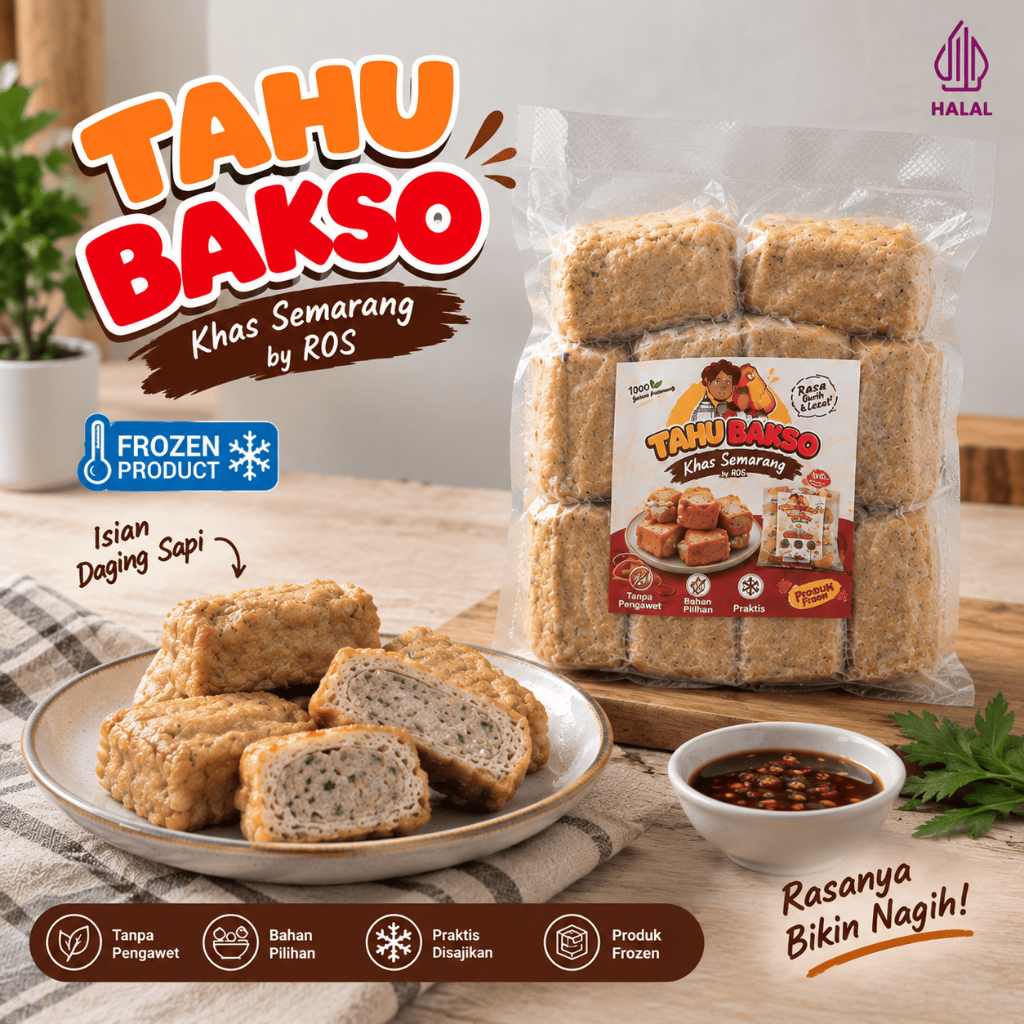 Tahu Bakso Isi Daging Khas Semarang ROS | Frozen Food Homemade | Jajanan Oleh-Oleh Semarang