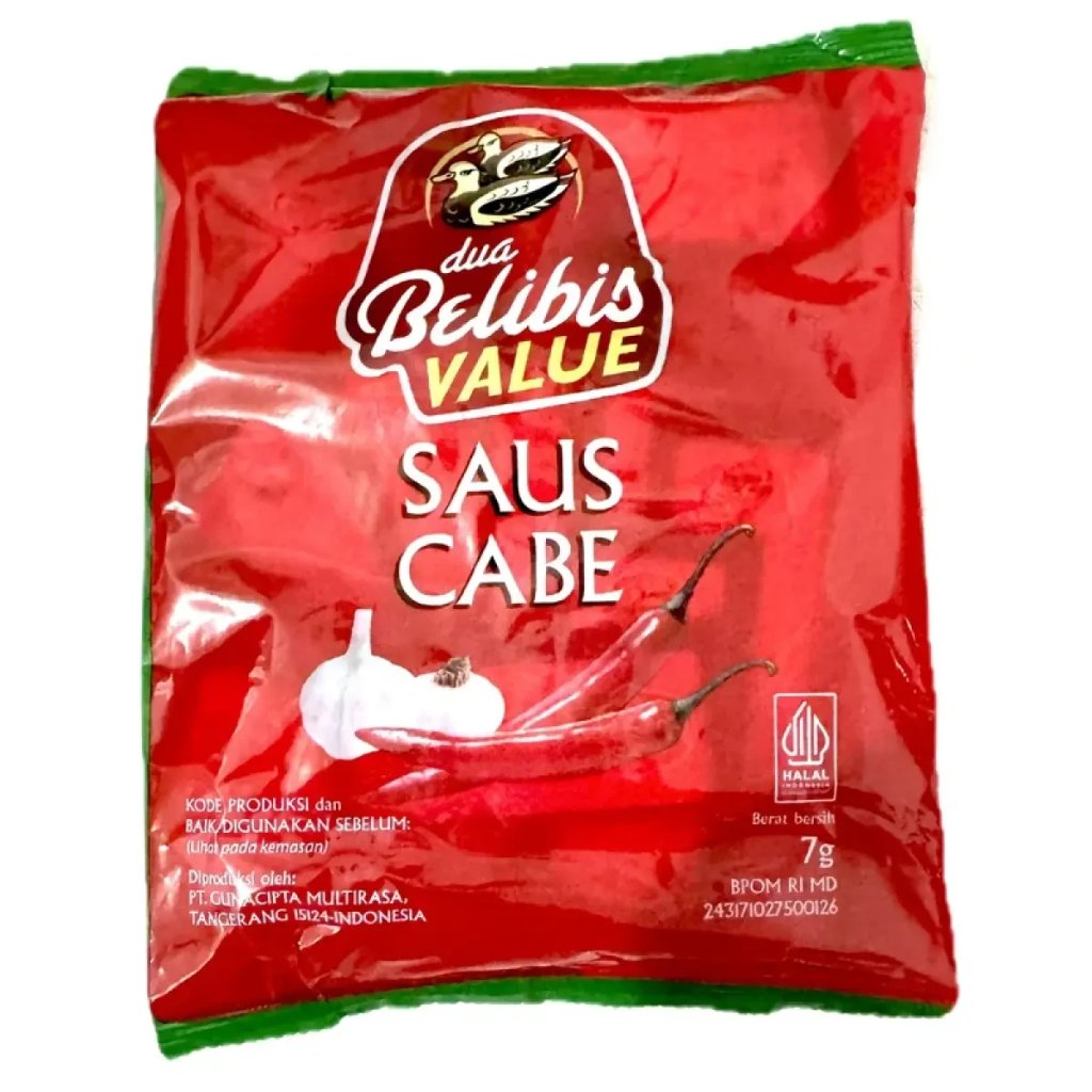 SAMBAL BELIBIS CABAI TOMAT KECAP ABC SACHET POUCH EXTRA PEDAS MANIS SAUS SAMBAL TOMAT SASET RENCENG
