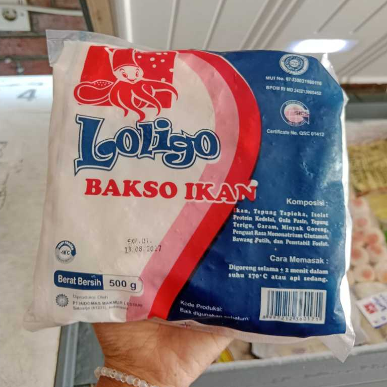 Loligo Bakso Ikan 500gr / Bakso Ikan Frozen Food