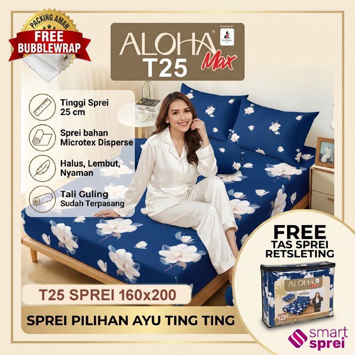 SPREI ALOHA 160x200 / SPREI ALOHA QUEEN / SPREI POLOS 160x200