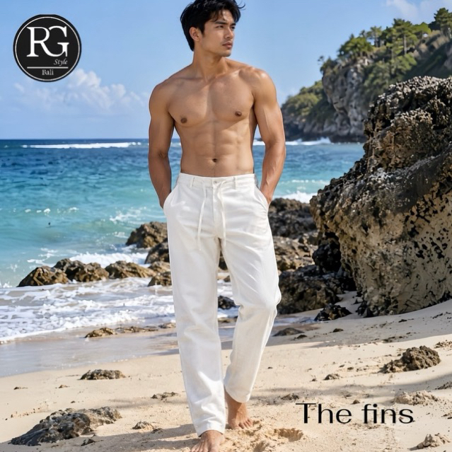 RG STYLE BALI celana panjang celana linen panjang celana pantai celana cowok