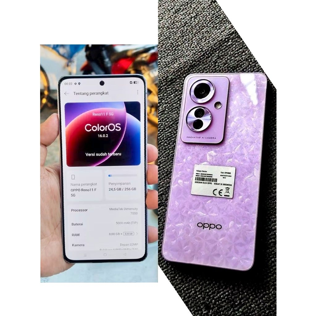 hp Oppo Reno 11f 5g ( second )