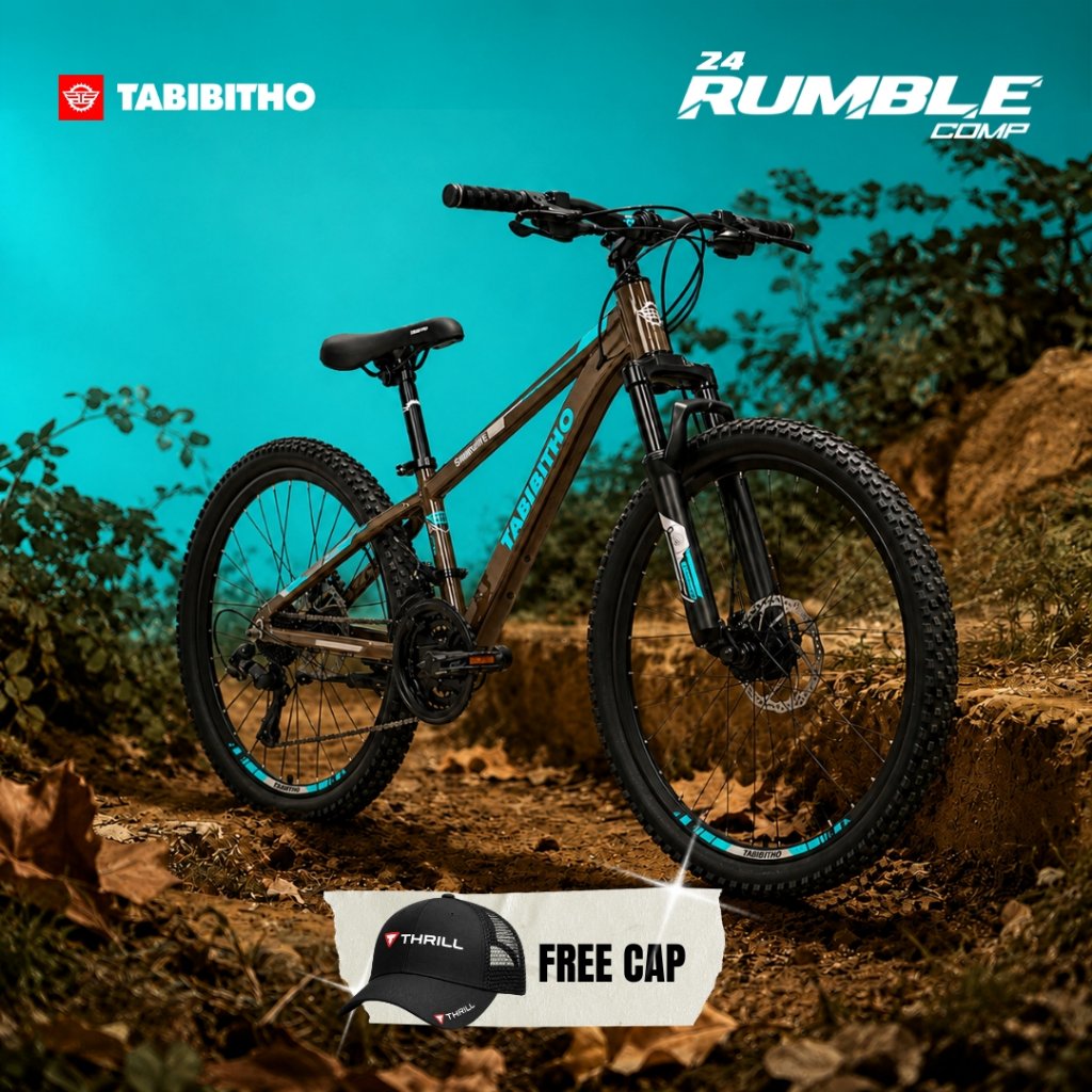 SEPEDA GUNUNG 24 MTB TABIBITHO RUMBLE COMP- FRAME ALLOY