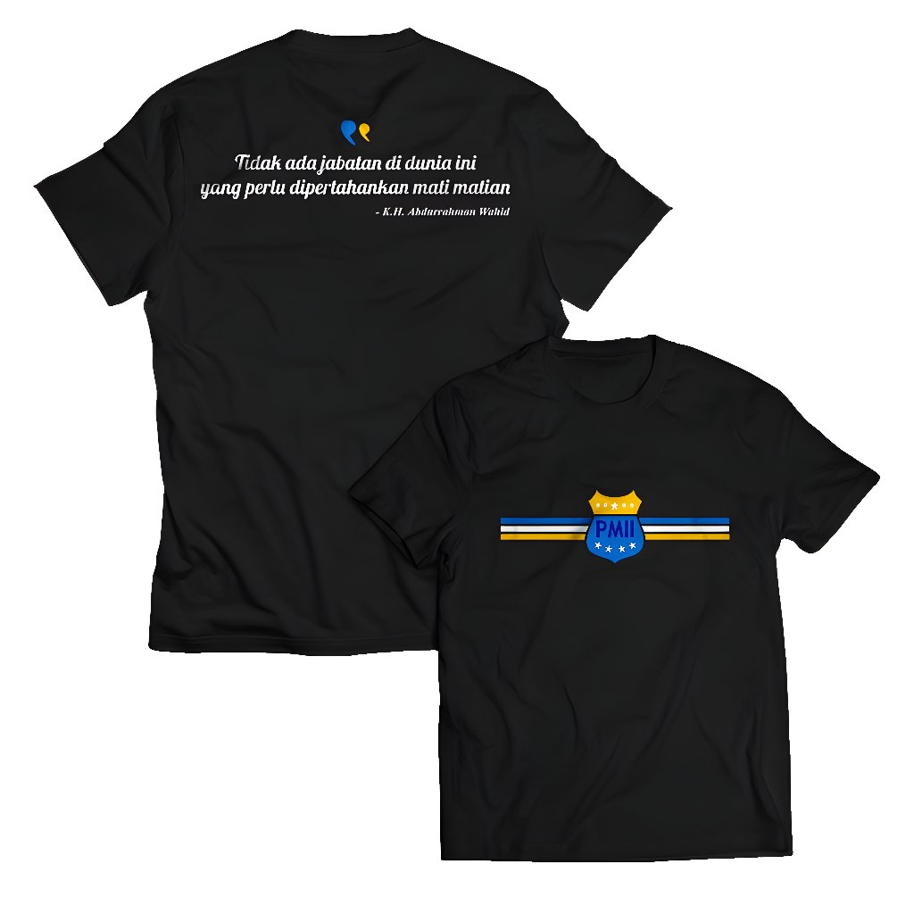 Kaos Pria PMII GUSDUR QUOTES Dewasa Baju Atasan Unisex PakeKaos