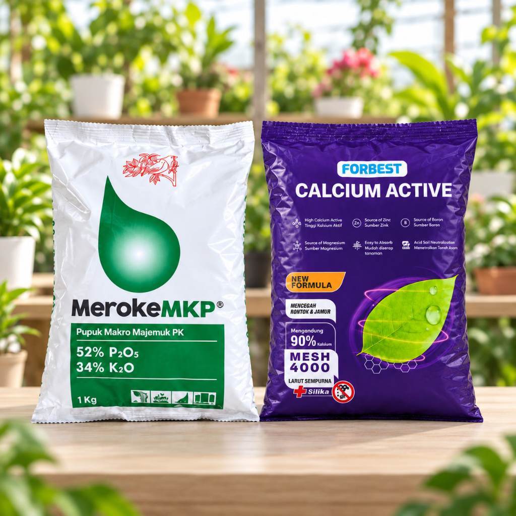 Combo MKP + Calcium Active 2KG – Nutrisi Generatif untuk Bunga & Buah