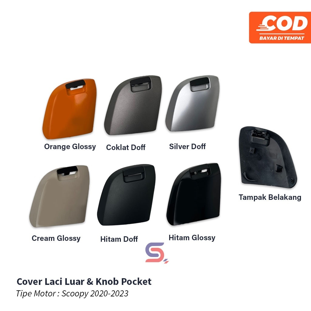 Cover Depan Laci Knob Honda Scoopy K2F 2020 2021 2022 2023