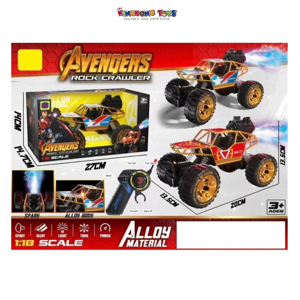 R/C CRAWLER AVENGERS / Mainan Mobil Remote Control / Mainan Edukasi Anak-Laki-Laki SK668-10