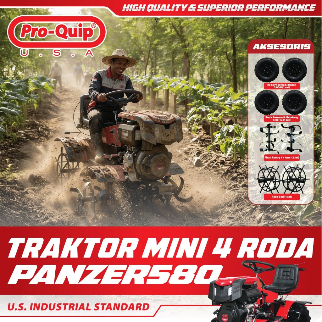 Traktor 4 roda mini PANZER580 Proquip