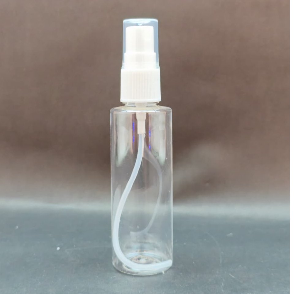 botol spray PET 60 ml 60ml 60cc 60 cc putih transparan clear