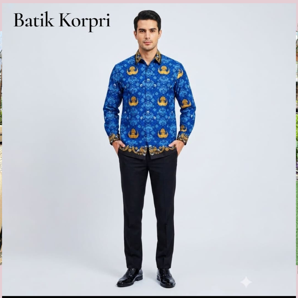 batik korpri wanita dan pria terbaru kerah hitam ketebalan 50S #korpriterbaru #kemejabaru #korprigur