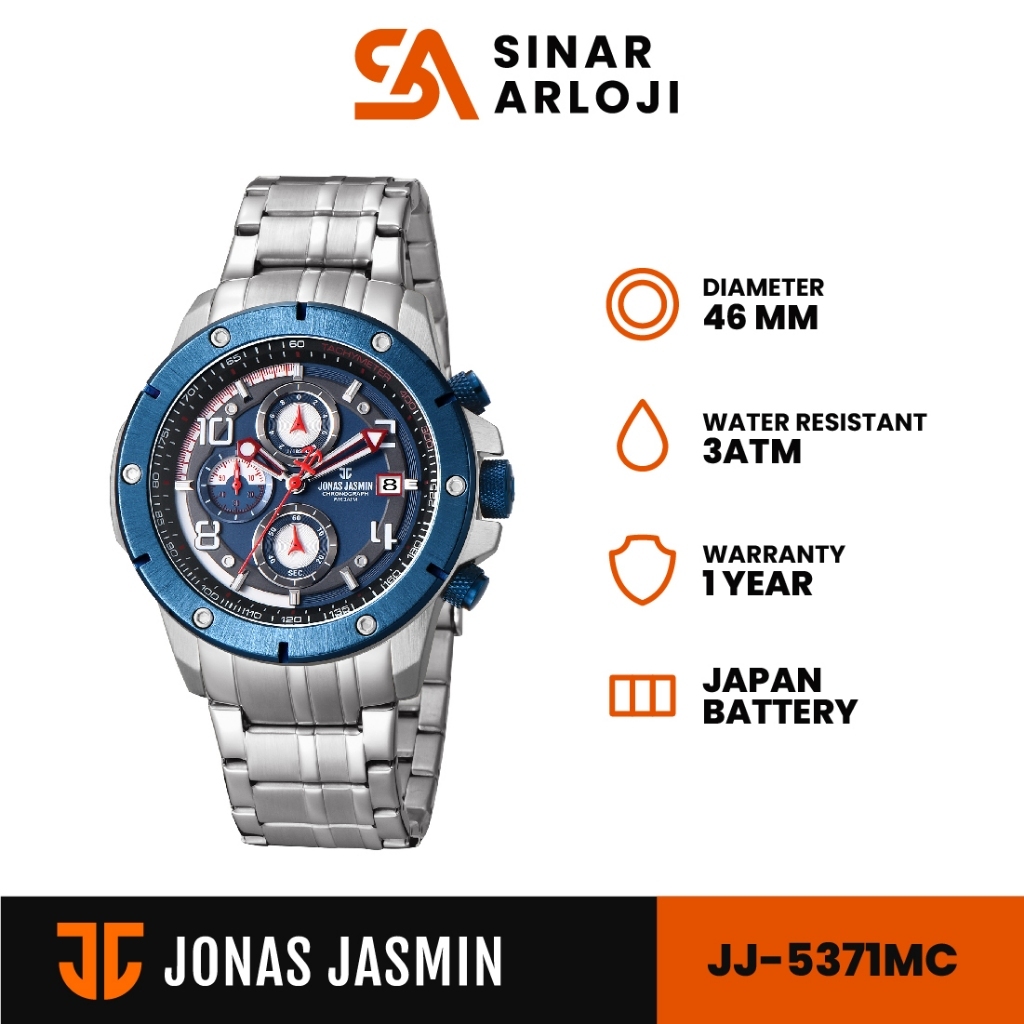 Jonas Jasmin - Jam Tangan Analog Pria JJ-5371MC Chrono Aktif