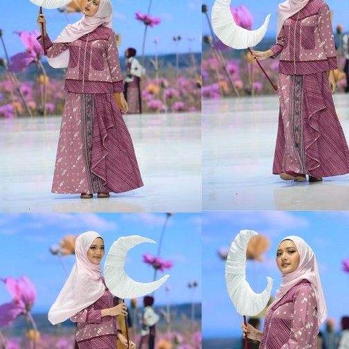 Rahmah Skirt Batik Asli Kombinasi Tenun Pink Eksklusif by Sogan Batik Rejodani