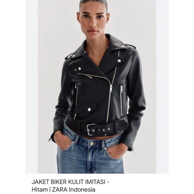 Jaket kulit ramones faux leather