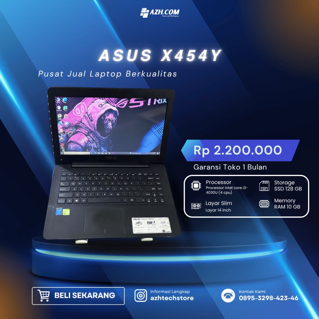 Laptop Asus Core i3 Ram 10 Ssd 128 vga Nvidia laptop normal siap pakai