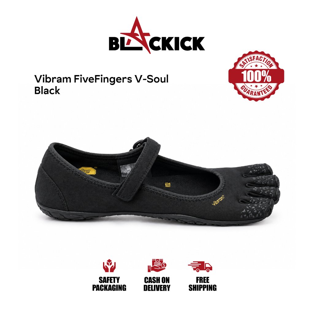 Sepatu Vibram FiveFingers V-Soul Black