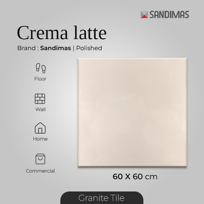 Sandimas  Granite Tiles Crema Latte Polish 60x60