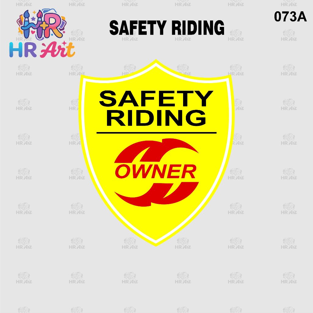 Sticker Safety Riding – Stiker Himbauan Keselamatan Berkendara Waterproof
