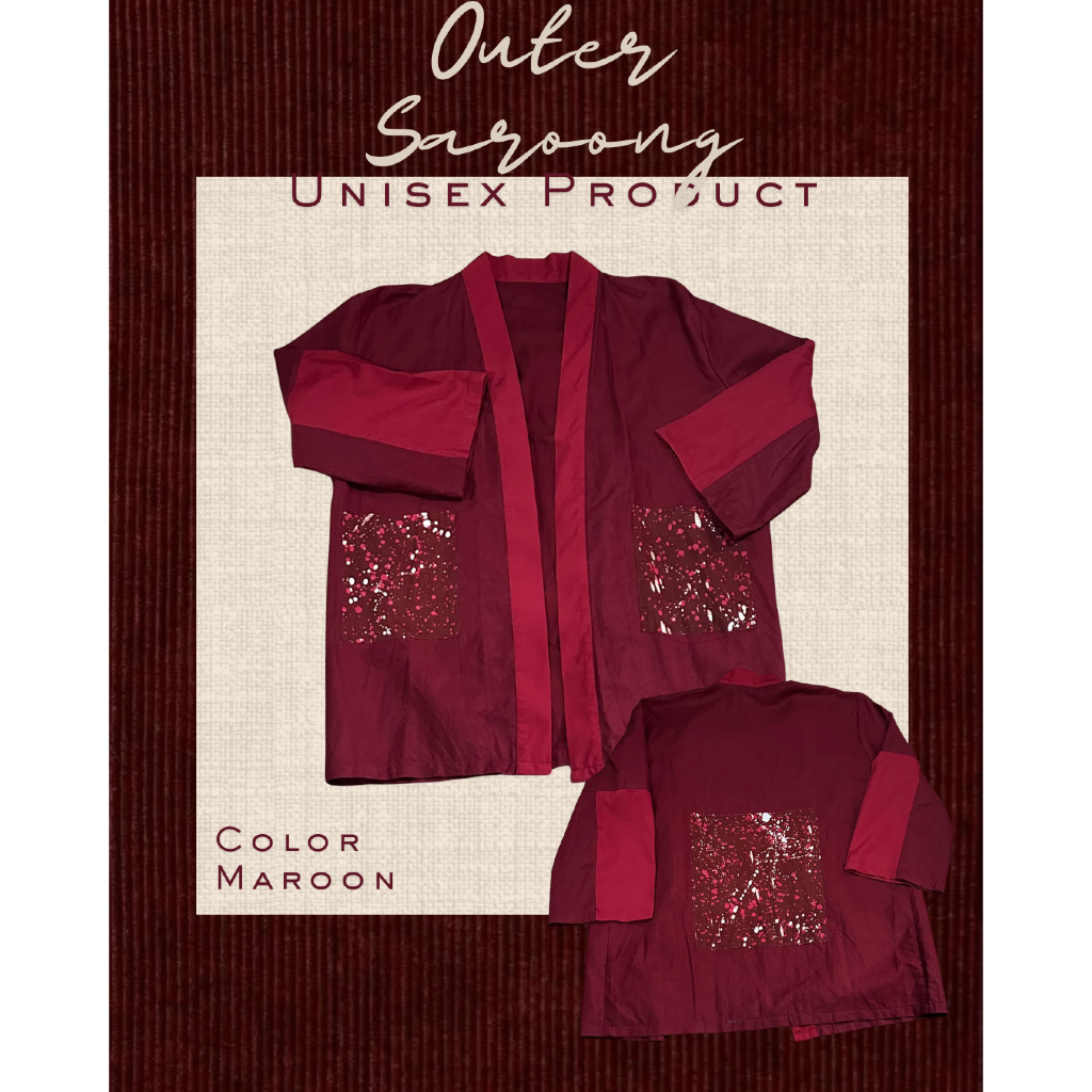 Outer Batik Pria maupun Wanita Linen dan oversize | QUAIS