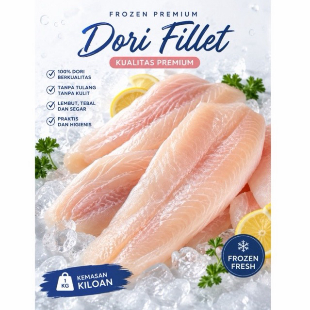 Dori Fillet Premium 1kg/ dori fillet medan/dori kualitas premium 1kg
