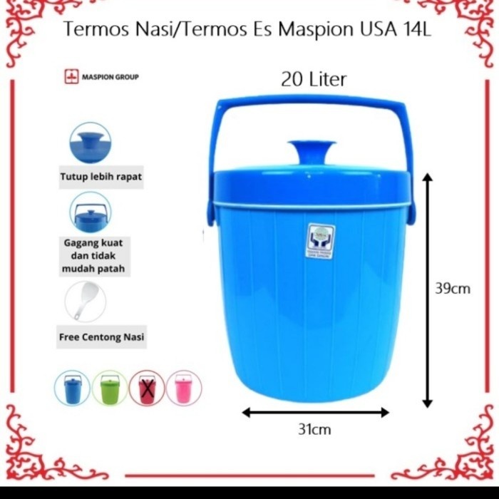 TEREMOS NASI TEREMOS ES GLOBAL EAGLE BAHAN PLASTIK TAHAN PANS DAN TIDAK BOCOR