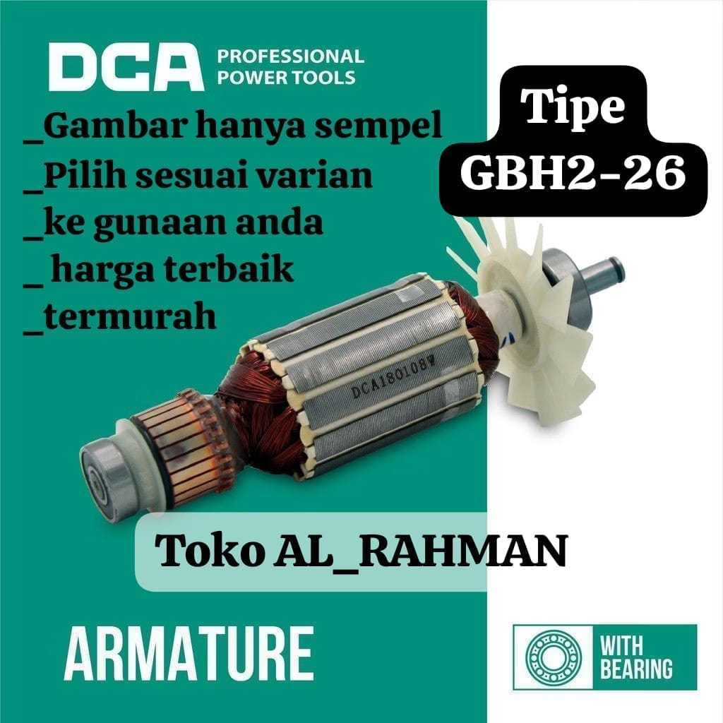 DCA ARMATURE Angker Mesin Rotary Hammer BOSCH GBH2-26DRE/Angker Dinamo Mesin Bor Beton SDS Bosch GBH