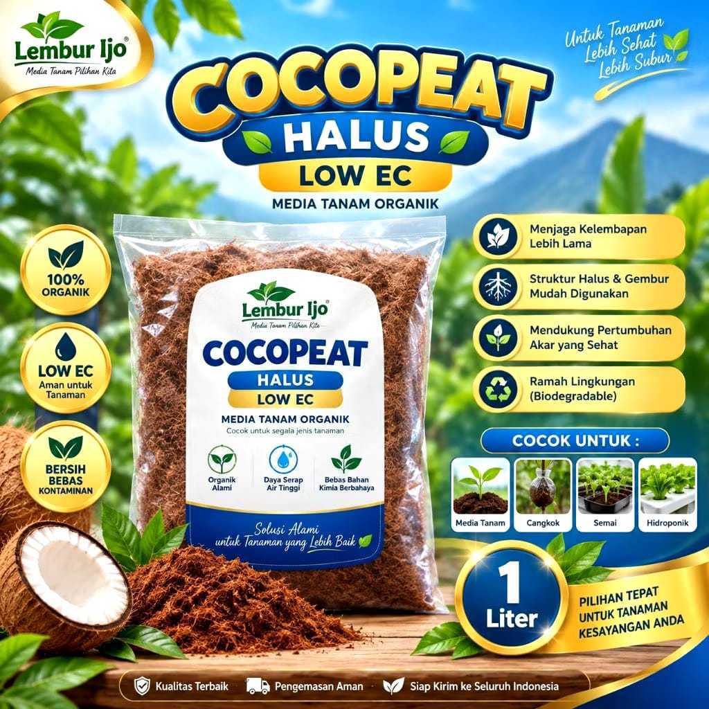 Cocopeat 1 Karung Uk 50 - Cocopeat Karung Uk 25 - Media Tanam Cocopeat