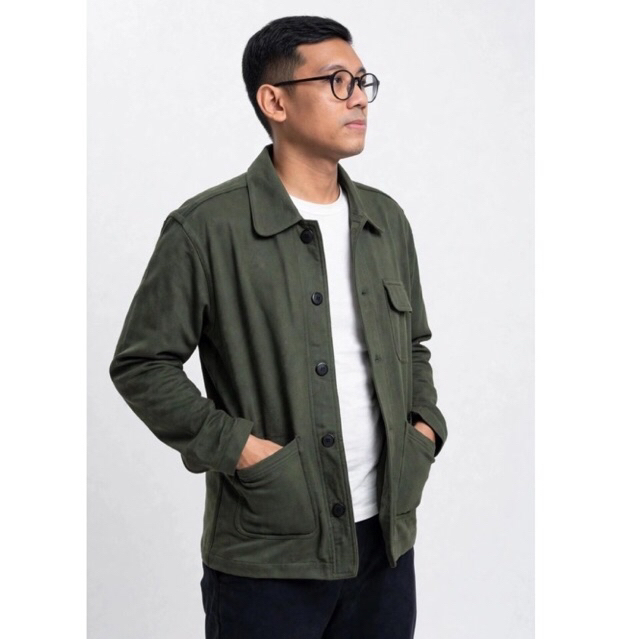 Jacket Trucker JB Barry Green Army size M (preloved)
