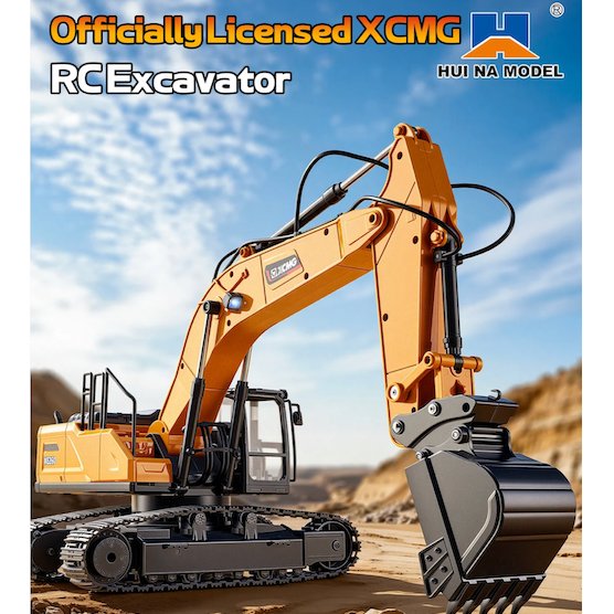 Huina RC Excavator XE1260 Officially Licensed XCMG Remote Control Excavator 1/18 Scale