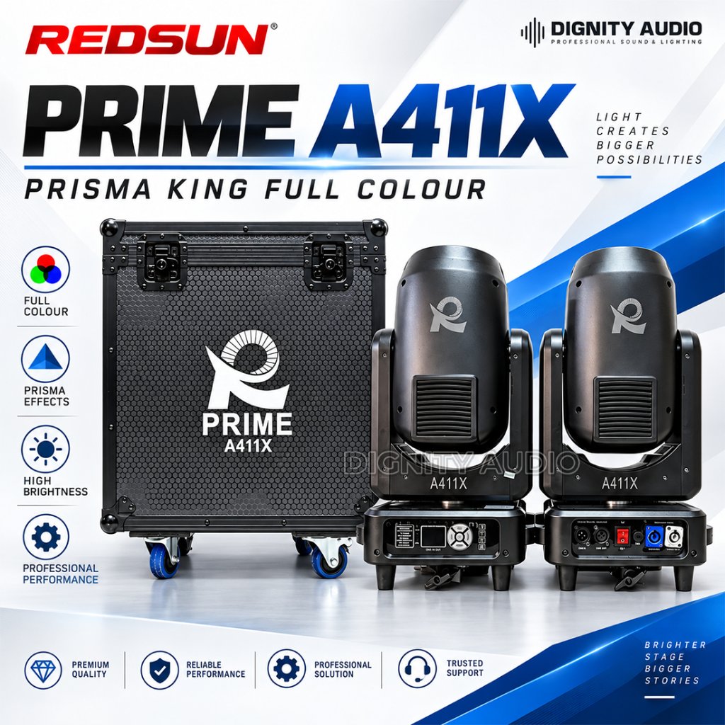 REDSUN PRIME A411X | A 411X | A 411 X Moving Head Beam King Prisma Original