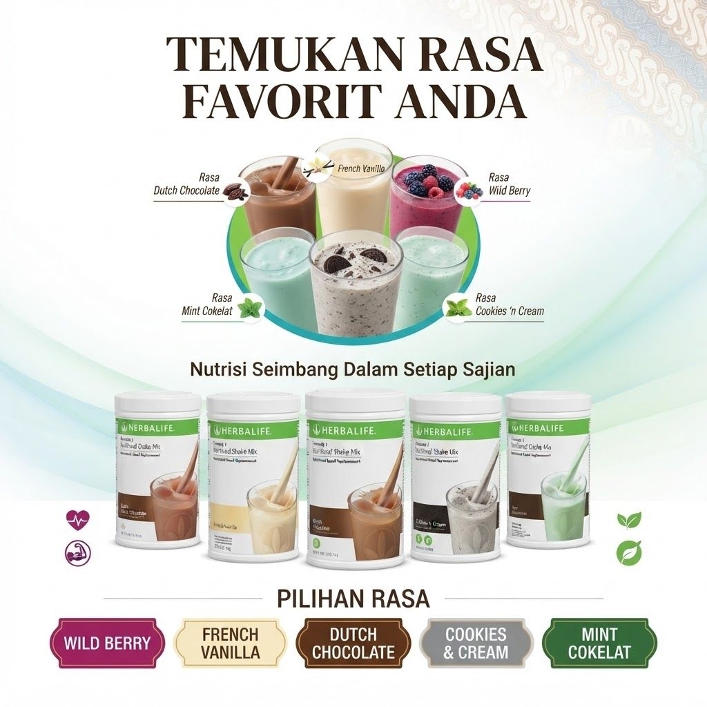 Pelangsing Herbalife Shake Mix 2 Melangsingkan Badan Penurun Berat Badan Alami Original Herbalife Sh