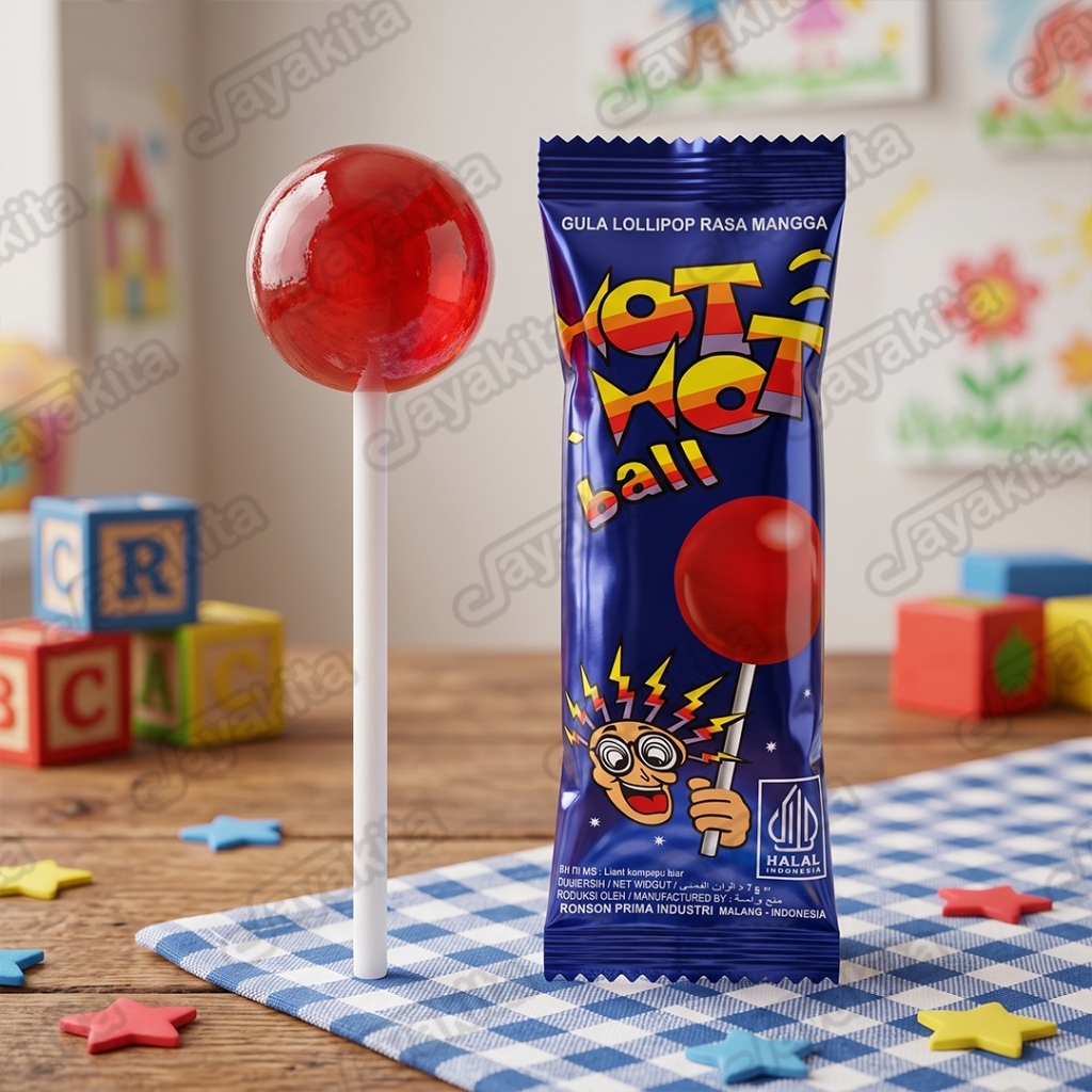 Hot Hot Ball Mangga Permen Lolipop Bronson / Permen Bronson