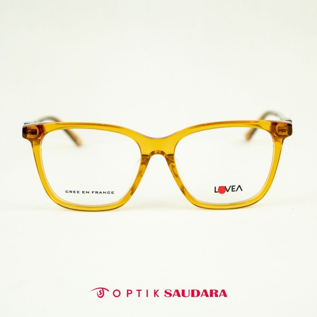 Optik Saudara - Kacamata Wanita Model Kotak Fashionable F LE1045 T.YBRN 53