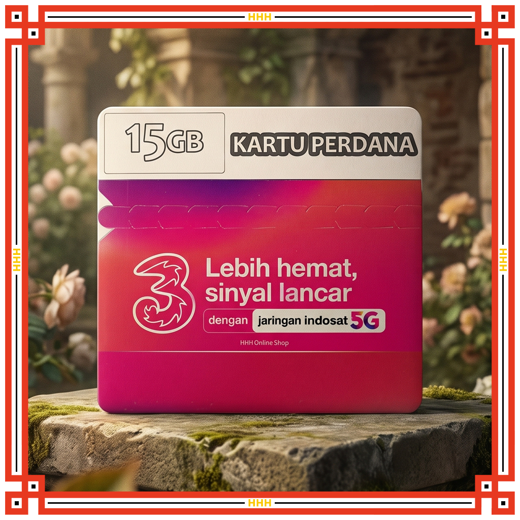 Kartu Perdana Tri Happy Kuota 15GB | Lebih Puas Internetan Pake Tri