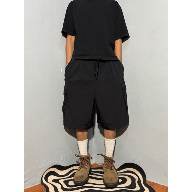 Seven Selah Cargo Parasut Pants Outdoor Hitam Vintage