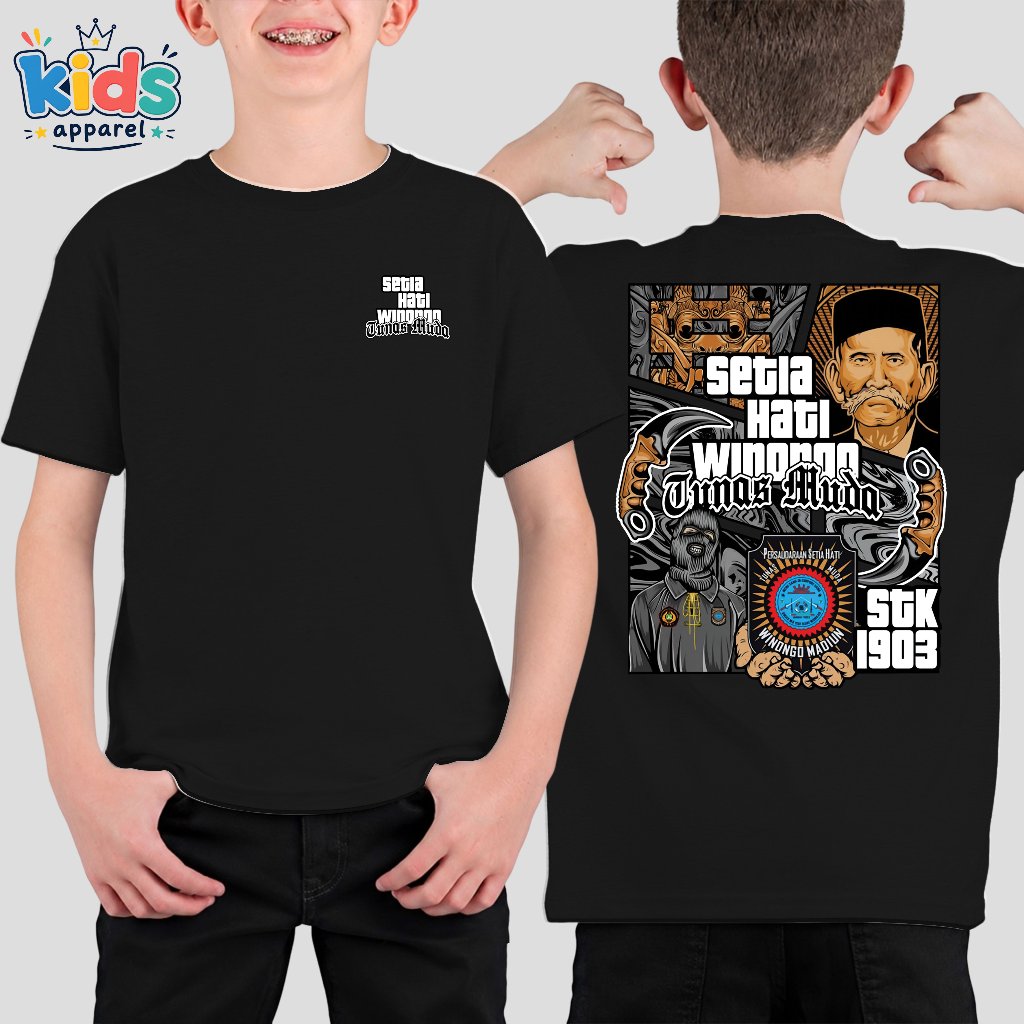 Kaos Anak PSHW Winongo Tunas Muda - Baju Pencak Silat IPSI SH Setia Hati Winongo STK 1903 - KS 269