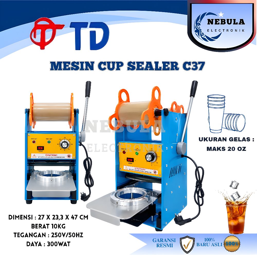 CUP SEALER TD C37/ TD C37 /CUP SEALER / MESIN PENYEGEL GELAS CUP