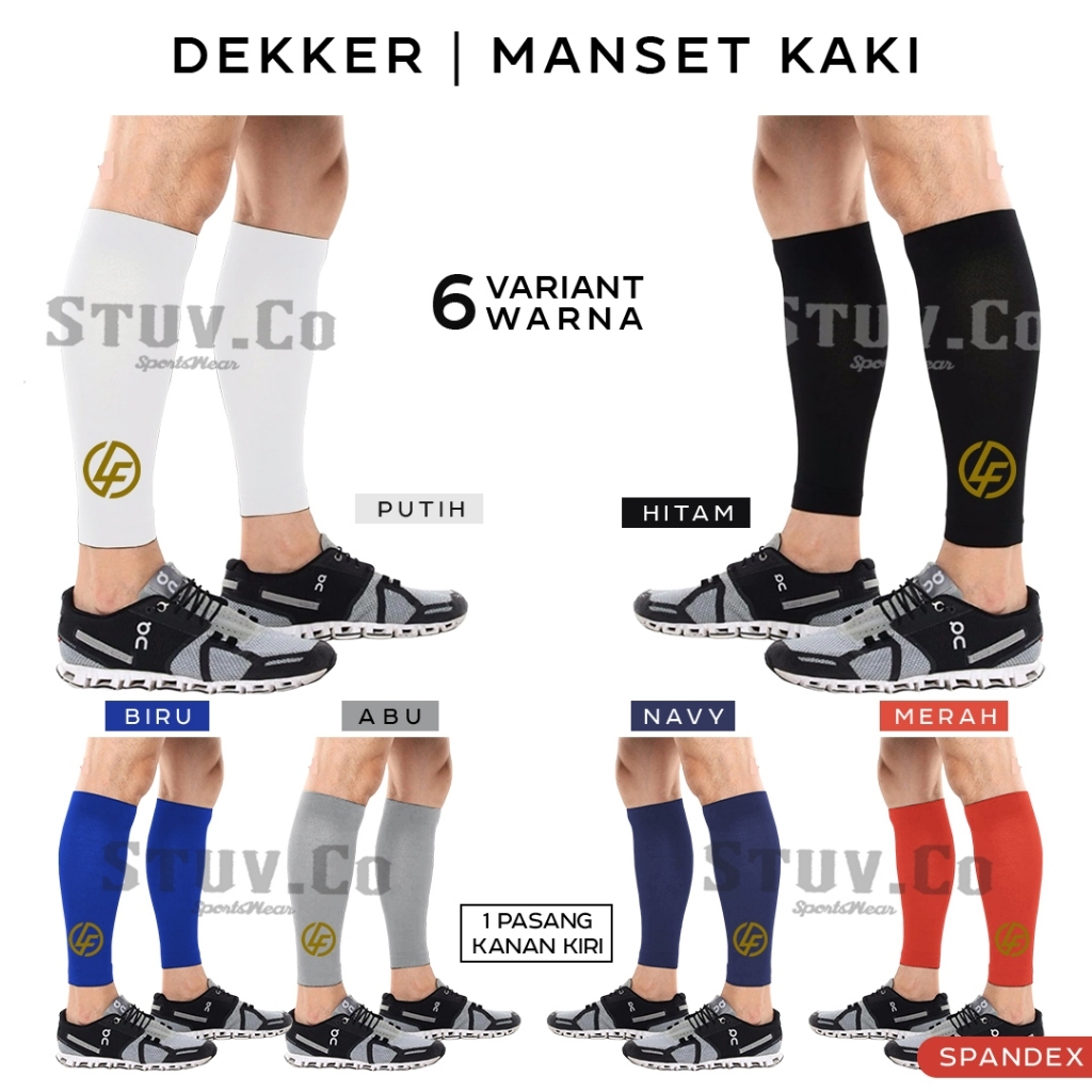 BASELAYER BETIS LEG BRACE MANSET DEKER DEKKER KAKI MANSET PELINDUNG BETIS OLAHRAGA PRIA WANITA