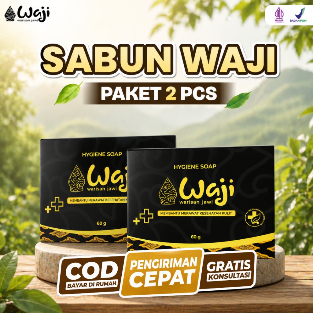 SABUN WAJI 2 PCS Sabun Eksim Kering dan Gatal Sabun Ekstra Aktif Batang Sabun Eksim Kulit Sabun Eksi